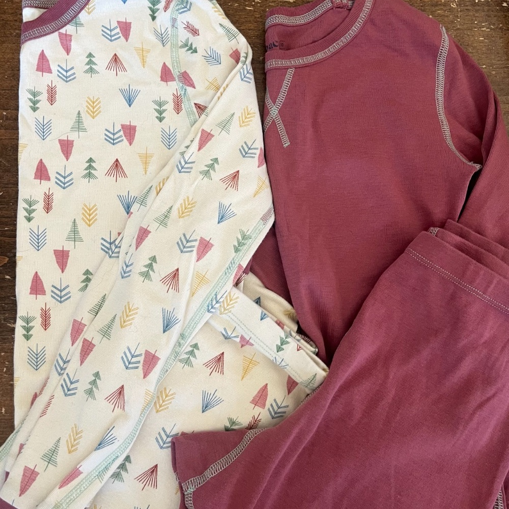 Pact winter pajama set size 10